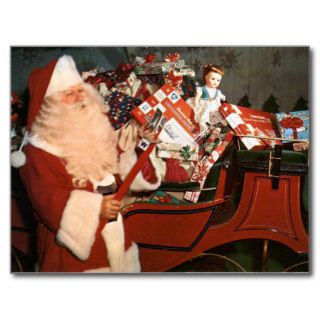 Postcard Santa's Fabulous Sleigh