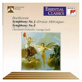 Beethoven Symphony No. 3  in E flat Major, Op. 55  Eroica / No. 8 in F Major, Op. 93 (Essential Classics) Music