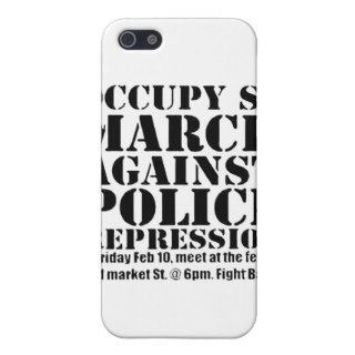 Occupy SF March against Police Repression Flyer iPhone 5 Case