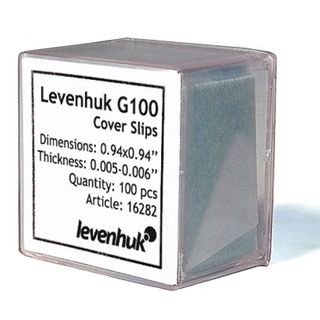 Levenhuk G100 Cover Slips (Pack of 100) Levenhuk Microscopes