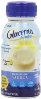 Glucerna Shake Homemade Vanilla, 8 Ounce Bottles (Pack of 24) Health & Personal Care