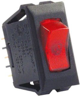 JR Products (12511 5) Black/Red 120V Lamp On/Off Switch, (Pack of 5) Automotive