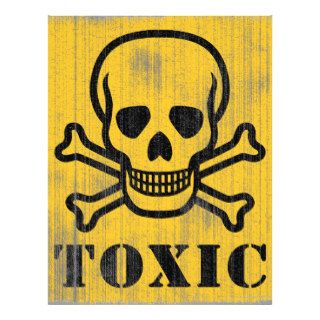 Vintage Toxic Sign Flyer