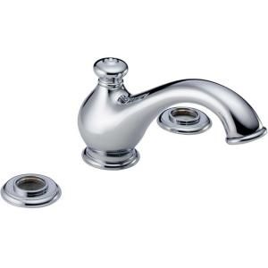Delta Leland 2 Handle Deck Mount Roman Tub Faucet Trim Kit in Chrome (Valve and Handles Not Included) T5778 LHP