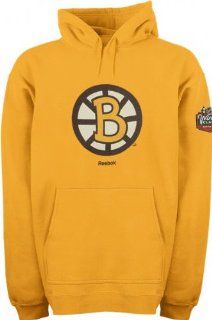 Boston Bruins Gold 2010 Winter Classic Reebok Just Logos Hooded Sweatshirt  Sports Related Merchandise  Sports & Outdoors