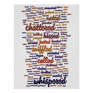 Words to Use Instead of Said Poster