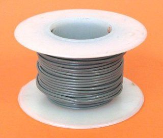 24 Ga. Grey Hook Up Wire, Solid 25' Electronics
