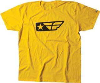 FLY F STAR TEE YELLOW L, FLY Part Number 352 0053L WPS, Stock photo   actual parts may vary. Automotive