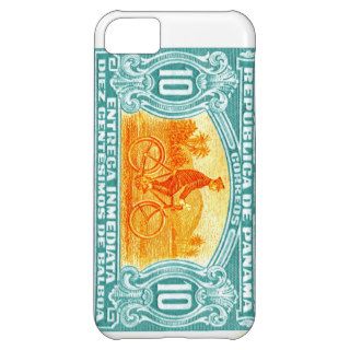 1929 Panama Bicycle Messenger Postage Stamp Case For iPhone 5C