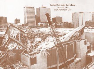 Hartford Civic Center Roof Collapse 1978 11" X 14" Sepia Poster  Prints  