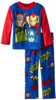 Avengers Boys 2 7 2 Piece Fleece Pajama Set, Multi, 4 Children S Clothing Clothing