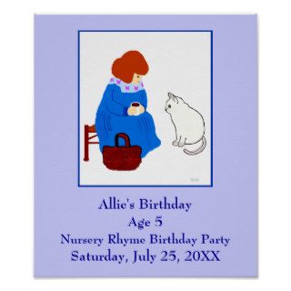 Nursery Rhyme Birthday Party Poster