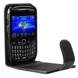 Black Leather Case with Card Holder for BlackBerry Curve 8520/ 9300 BasAcc Cases & Holders