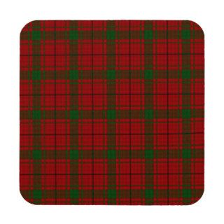 Vintage Scottish Tartan Plaid Red Green Pattern Coaster