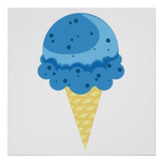 Blue Moon Ice Cream Poster