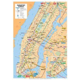(12x18) Michelin Official Manhattan Subways Map Indoor/Outdoor Plastic Sign   Prints