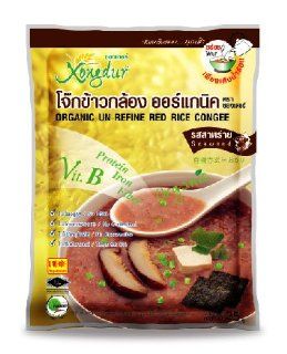 XongDur Instant Organic Un refine Red Rice Congee with Seaweed 35g. (Pack of 6)  Gourmet Food  Grocery & Gourmet Food