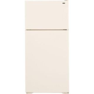 Hotpoint 28 in. W 15.6 cu. ft. Top Freezer Refrigerator in Bisque HTR16BBERCC