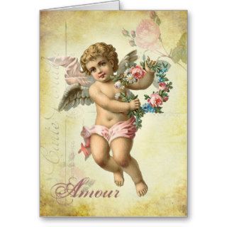 Valentine Cherub   Amour Cards