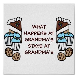 What Happens At Grandma's Stays At Grandma's Poster