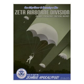 Zombie Agency Airborne Division Poster