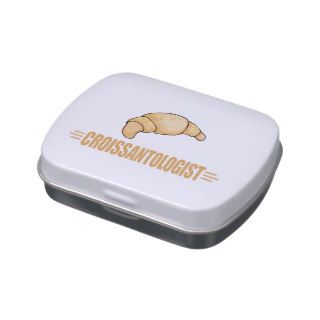 Funny Croissant Candy Tins