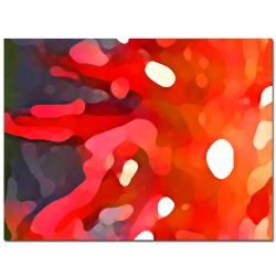 Amy Vangasgard 'Red Sun' Canvas Art Trademark Fine Art Canvas