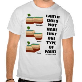 Earth Does Not Have Just One Type Of Fault T Shirts