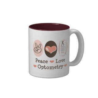 Peace Love Optometry Mug