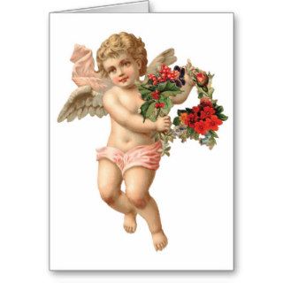 Angel Angels Vintage Christmas Card