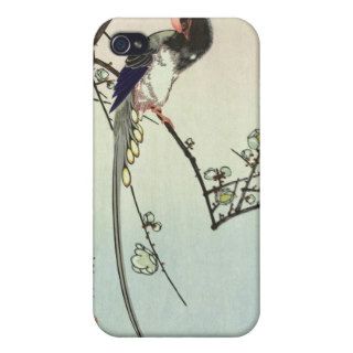 梅に尾長鳥, 広重 Plum Tree and Bird, Hiroshige, Ukiyo e iPhone 4/4S Covers