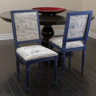 Christopher Knight Home Westin Blue Wood Dining Chairs (Set of 2) Christopher Knight Home Dining Chairs