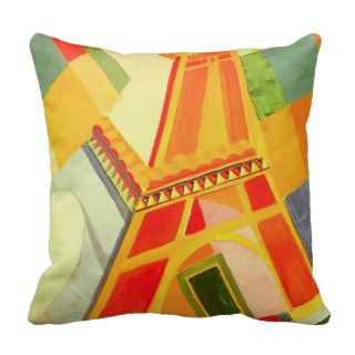 Robert Delaunay Eiffel Tower Pillow