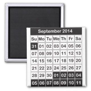 Calendar September 2014 Magnet