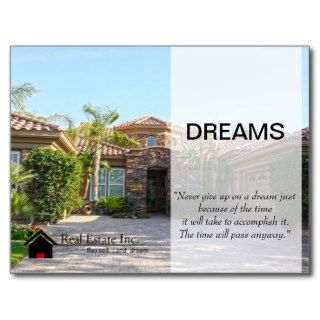 Dream Home Real Estate postcard