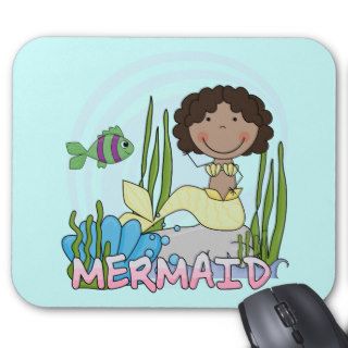 Mermaid   African American Tshirts and Gifts Mousepads