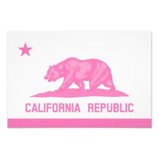 California Republic Flag (Pink) Photo