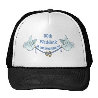 50th Wedding Anniversary Gifts Trucker Hat