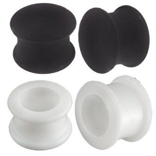 9/16 14mm gauge Silicone Double Flare Flare Tunnels Ear Plugs ARVQ Expander Stretchers Body Piercing 4Pcs Jewelry