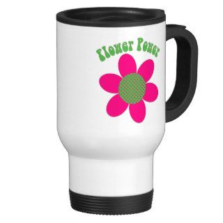 70s Themed Retro Flower Power Tees, Gifts Mug
