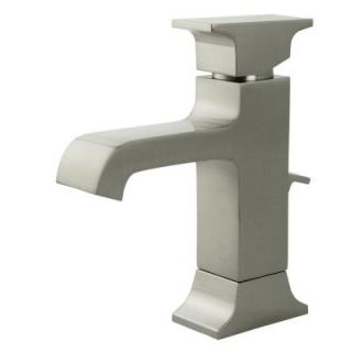 Fontaine Teodoro Single Hole 1 Handle Mid Arc Bathroom Faucet in Brushed Nickel STM TEOC1 BN
