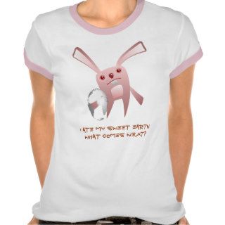 “Easter Bunny” Ladies Ringer T Shirt Template