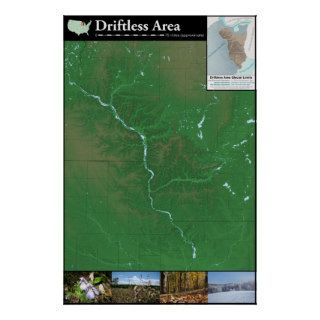 Driftless Area Map Poster (24x36in)