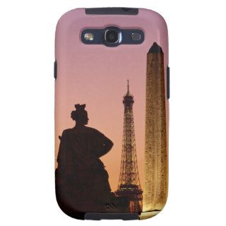 Obelisk of Luxor and Eiffel Tower Galaxy S3 Cases