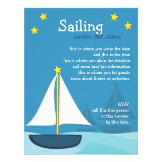 Sailing among Stars Personalized Invitations