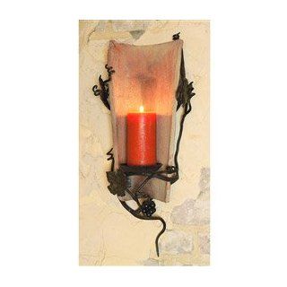 Wrought Iron Tile Sconce   Decorative Signs