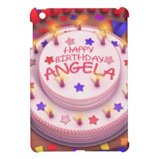 Angela's Birthday Cake iPad Mini Covers