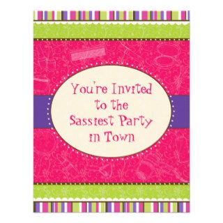 Sassy Girl Birthday Party Invitation
