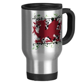 Welsh Dragon Stainless Steel Travel Mug