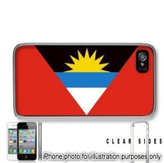Antigua Flag Apple iPhone 4 4S Case Cover Clear on Sides 